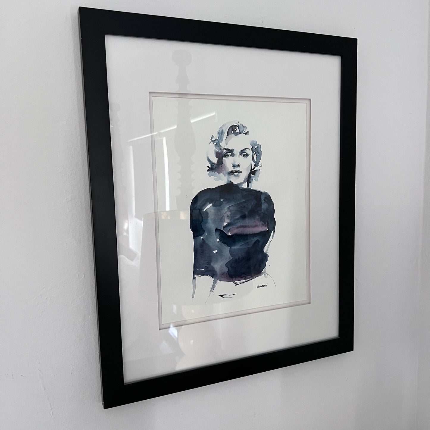 Capturing Marilyn Monroe: A Timeless Watercolor Portrait, 11x14 Original Watercolor
