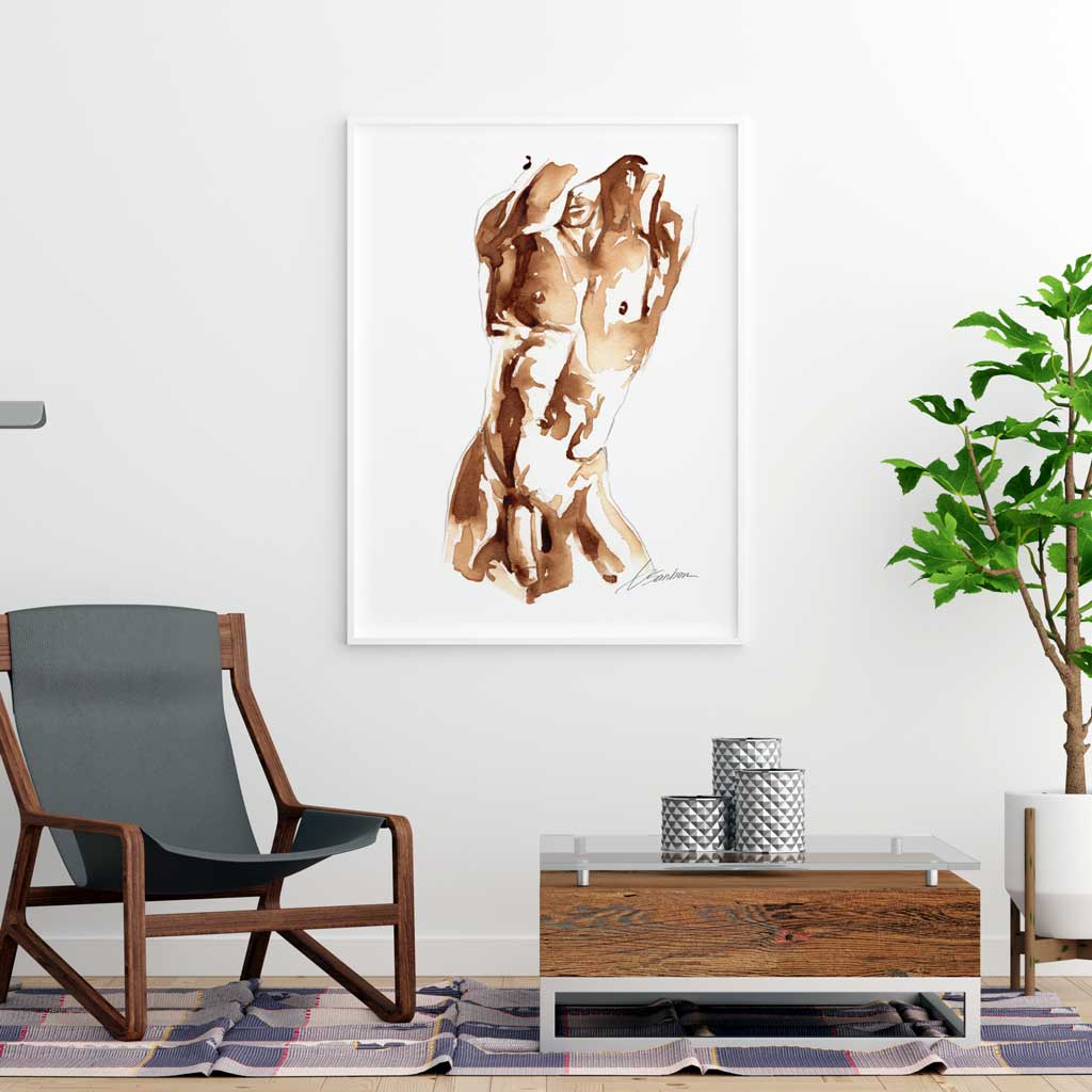 Lost in the Movement - Made with Coffee - Art Print by Brenden Sanborn