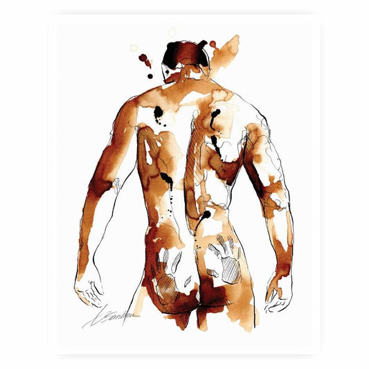 Soft Behind - Made with Coffee - Art Print