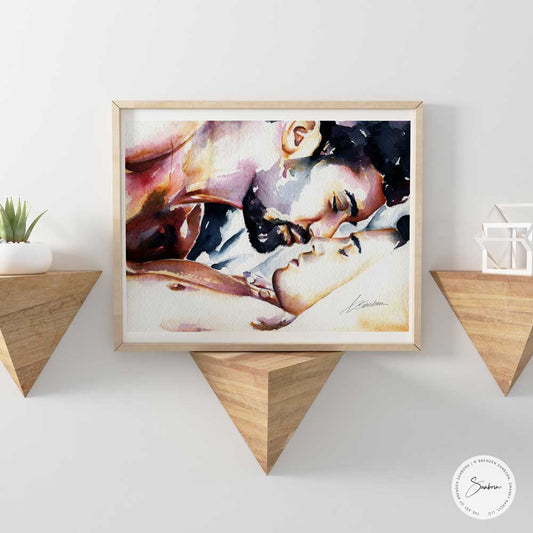 Two Men Becoming One - Giclee Art Print