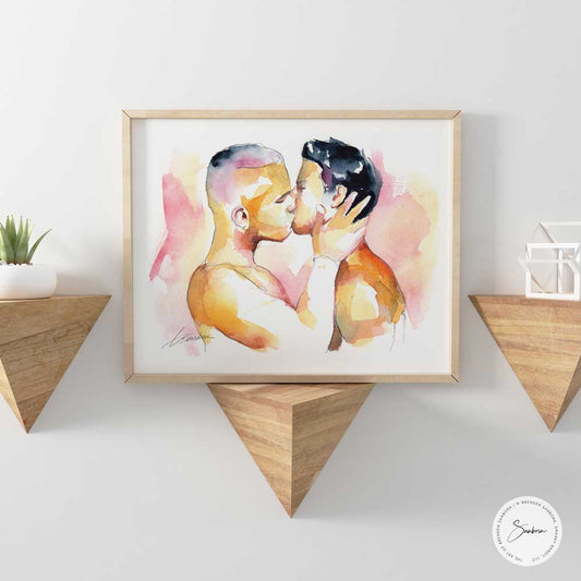 You Said it All with Your Kiss - Giclee Art Print