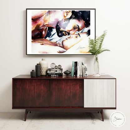 Two Men Becoming One - Giclee Art Print