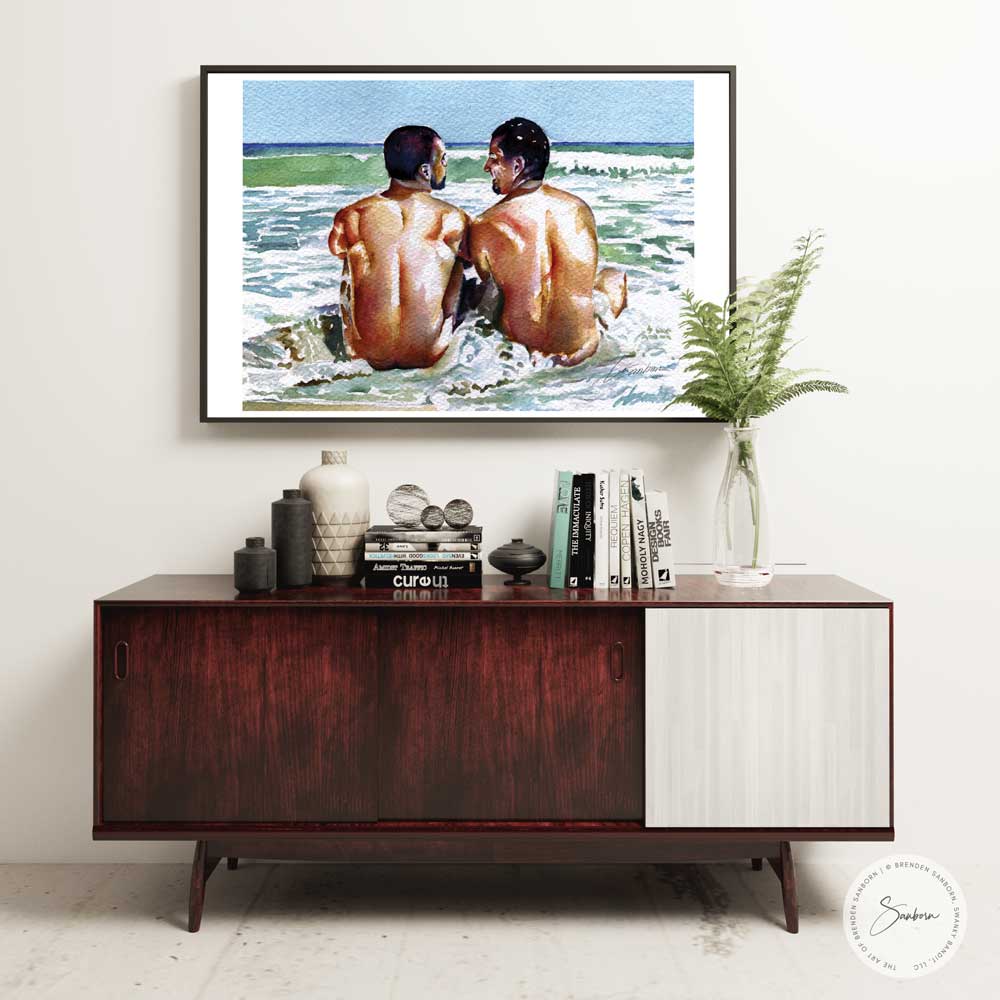 One Last Summer Swim - Giclee Art Print