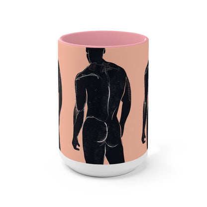 Simple Complexity and the Male Butt  - Two-Tone Coffee Mugs, 15oz