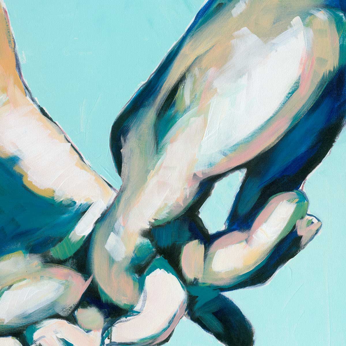 Forever Love - Men Holding Hands - Love is Love - Giclee Art Print