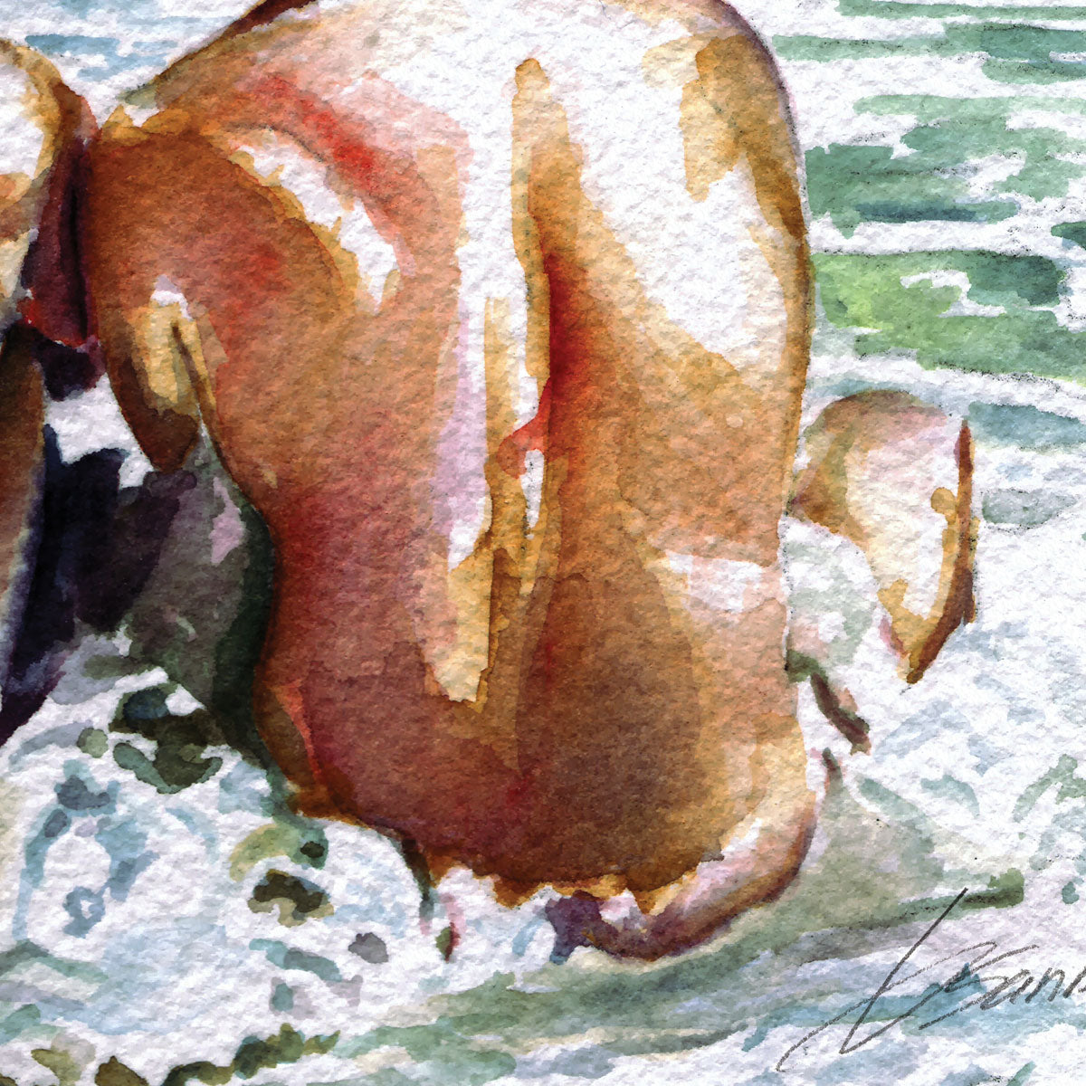 One Last Summer Swim - Giclee Art Print