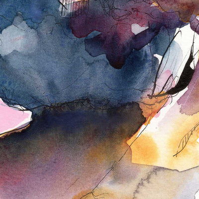 Bearded Man in Baseball Cap - Original Watercolor Painting Artist Brenden Sanborn