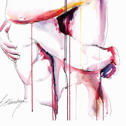 Never Let Me Go - Drip Painting - Giclee Art Print