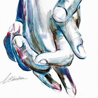 We Always Hold Hands - Giclee Art Print