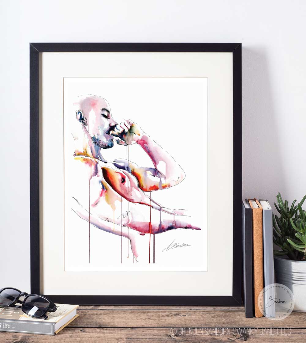 Hidden Powers and Possibilities Within Him - Drip Style - Giclee Art Print