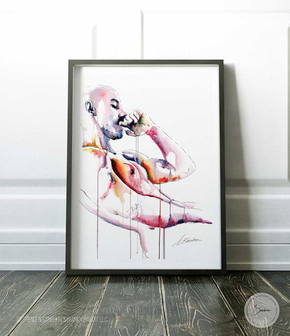 Hidden Powers and Possibilities Within Him - Drip Style - Giclee Art Print