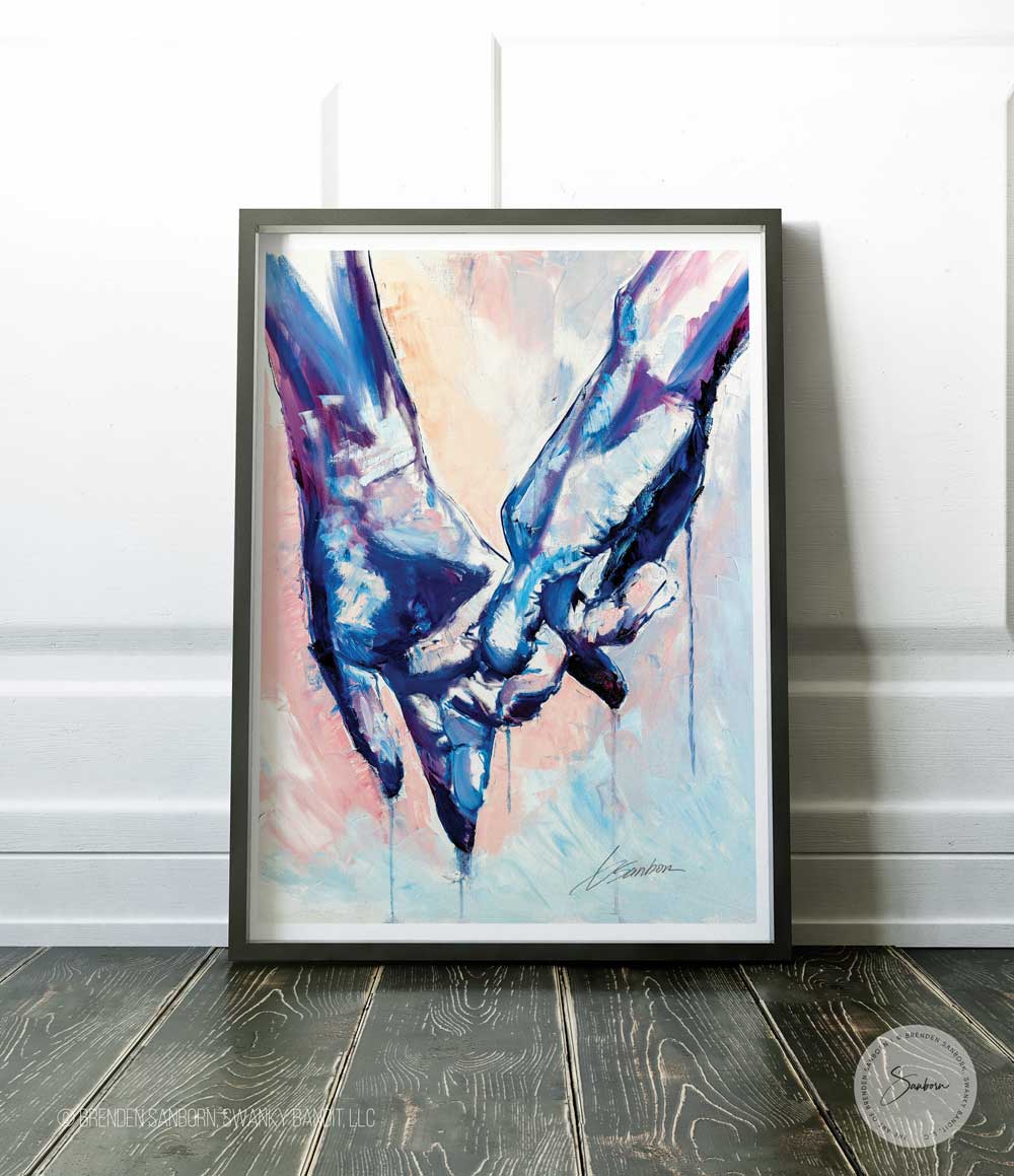 The Simple Gesture of Two Men in Love - Giclee Art Print