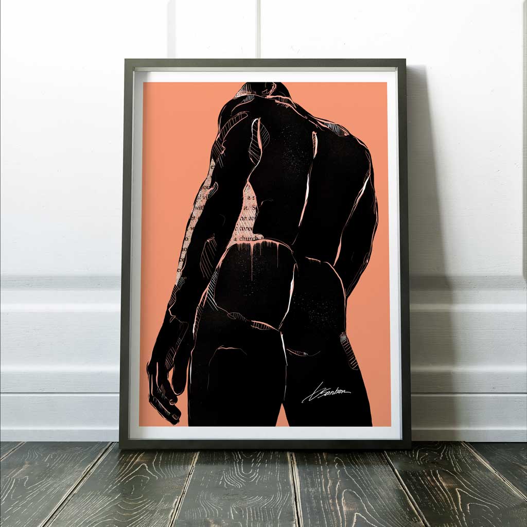 View From Behind and Below - Giclee Art Print