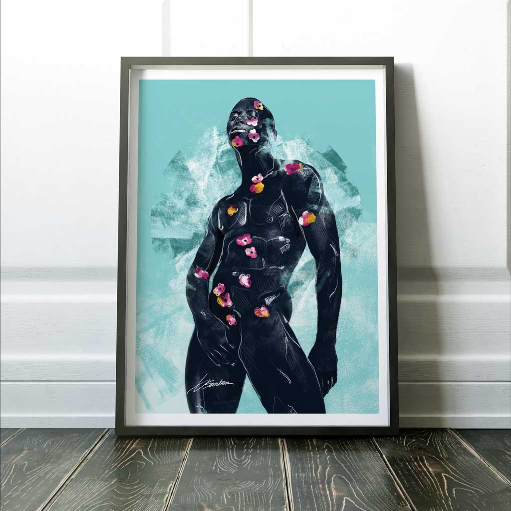 Blooms of a Content Soul - Giclee Art print