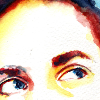 Self Portrait Artist Brenden Sanborn - Original Watercolor Painting Artist Brenden Sanborn