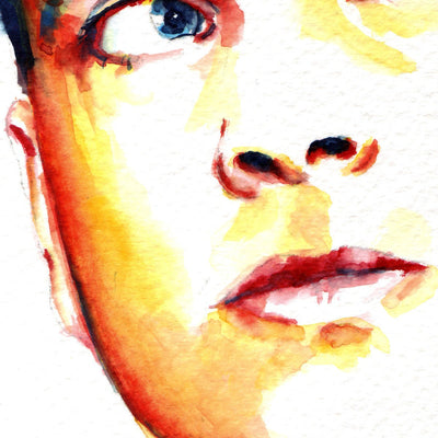 Self Portrait Artist Brenden Sanborn - Original Watercolor Painting Artist Brenden Sanborn