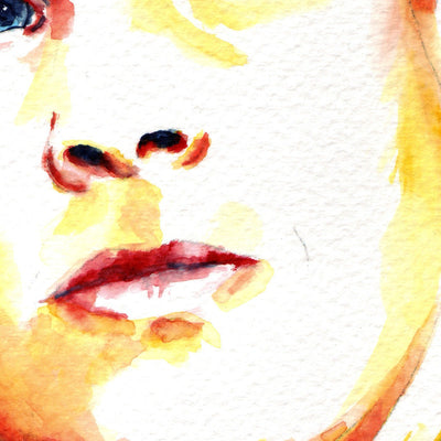 Self Portrait Artist Brenden Sanborn - Original Watercolor Painting Artist Brenden Sanborn