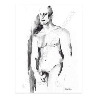 Foreboding Nature - Original Watercolor Painting Artist Brenden Sanborn