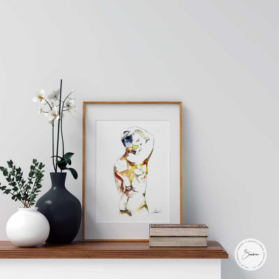 He Reached for Moment - Original Watercolor Painting Artist Brenden Sanborn