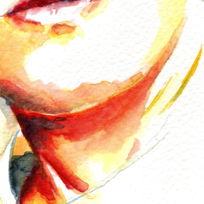 Self Portrait Artist Brenden Sanborn - Original Watercolor Painting Artist Brenden Sanborn
