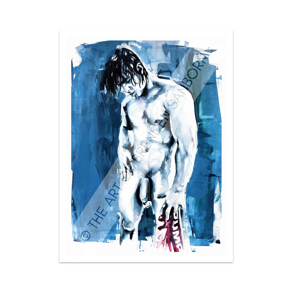 He Was All Pumped Up - Drip Style - Giclee Art Print
